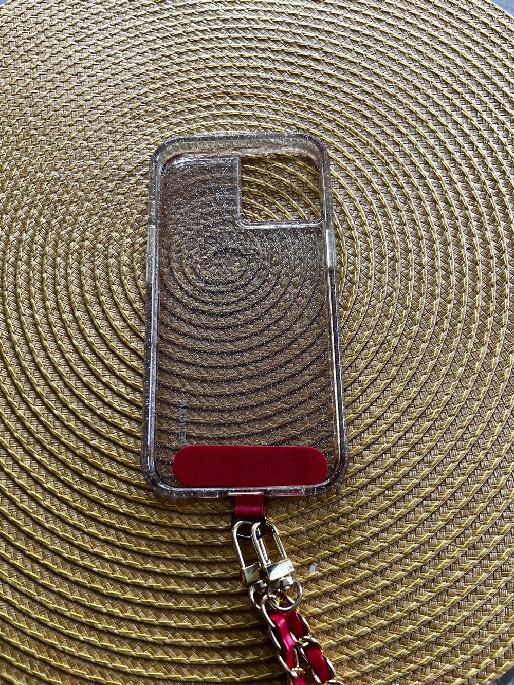 Fashion Red and Gold Chain Strap for Cellphone or Bag. - Picture 4 of 5